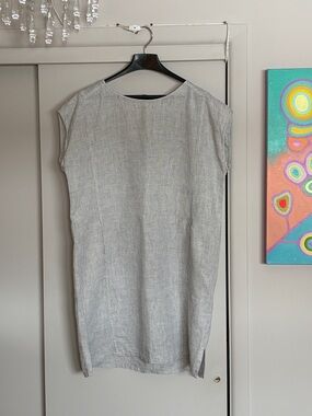 Eileen Fisher Linen Tunic Dress — Size Small